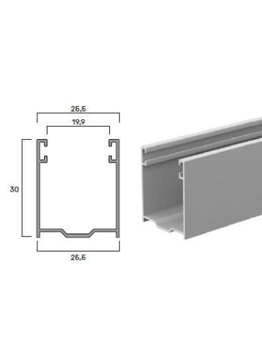 Guías con cepillo de aluminio para recambio o uso exterior A27 (ML)