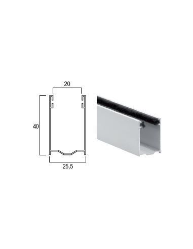 Führungen mit Aluminiumbürste zum Austausch oder für den Außeneinsatz A40 (ML)