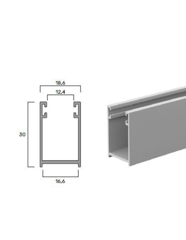 Guías con cepillo de aluminio para recambio o uso exterior A19 (ML)