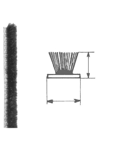 Cepillo de recambio para guías de 4,8x4 mm (para modelos A25, A28, A14, A16)