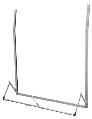 Aluminum frame for projecting rails Roma type (2 widths)