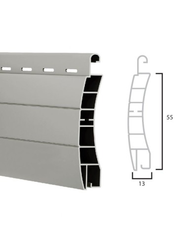 Spare slat for PVC roller shutter 13x55mm (4,5Kg / mq) (ML)