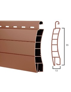 Spare slat for PVC roller shutter 13x55mm (6Kg / mq) (ML)