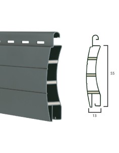 Lame de rechange pour volet en PVC FIBRE 13x55mm (4,5Kg/mq) (ML)