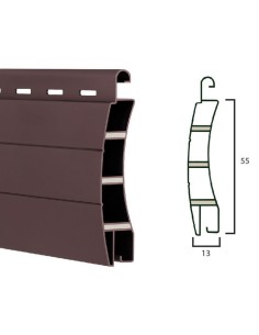 Spare slat for shutter in PVC FIBER 13x55mm (6Kg / mq) (ML)