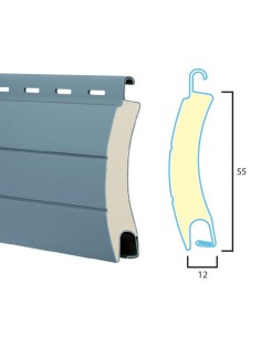 Recambio de lama de aluminio para persiana enrollable de 12x55mm