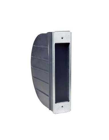 Caja de plástico de 165 cm con borde galvanizado de 6 m