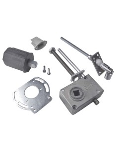 Complete oscillating rod winch with cardan joint