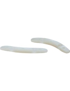 Paire de caches latéraux arrêt lamelles pour volet roulant en aluminium ou acier haute densité 12x55mm