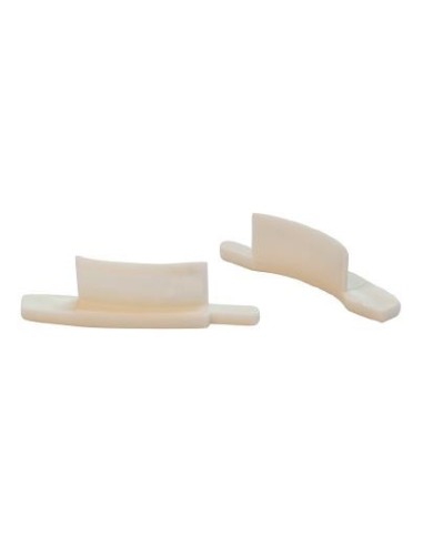Paire de caches latéraux arrêt lamelles pour volets roulants aluminium et PVC