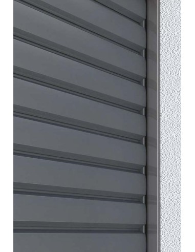 Self-supporting outdoor aluminum solar shading with 97mm slats (P97)