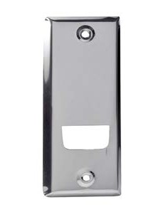 Cover plate for roller shutters in stainless steel