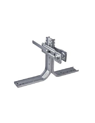Support double angle double trou sans roulement