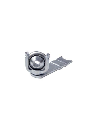 Heavy galvanized ball support with removable bearing