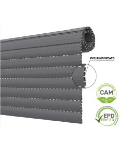 Roller shutter in PVC (reinforced) and fiberglass