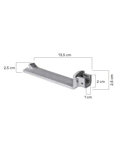 Soporte motor para empotrar - cuadrado 10x10