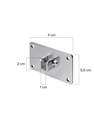 Soporte motor para montaje en pared rectangular - cuadrado 10x10