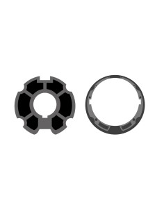 Couronne et adaptateur pour enrouleur ogive ø 78 pour store pour moteur ø 55