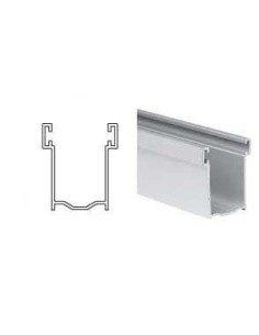 Guías de aluminio para persiana enrollable en extrusionado Microperforado 9x48mm (con junta)