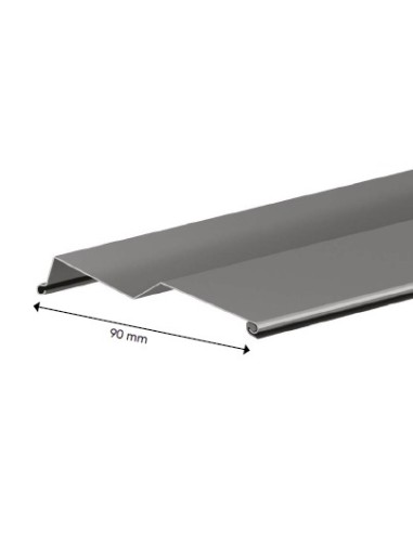 Brise-soleil extérieur guidé en aluminium avec lames de 90 mm (Z90)