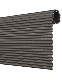 Micro-perforated roller shutter in aluminum insulated with polyurethane