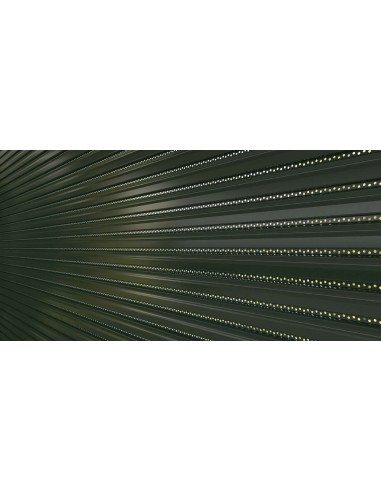 Micro-perforated roller shutter in aluminum insulated with polyurethane