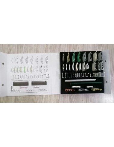 Kit for rolling shutters, sampling and complete color chart