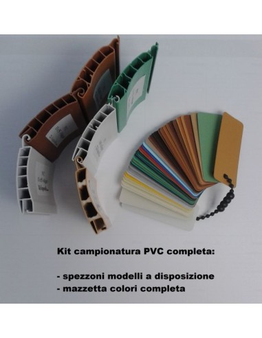 Kit for rolling shutters, sampling and complete color chart