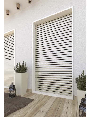 Rolling shutters in extruded aluminum DOUBLE SPACE